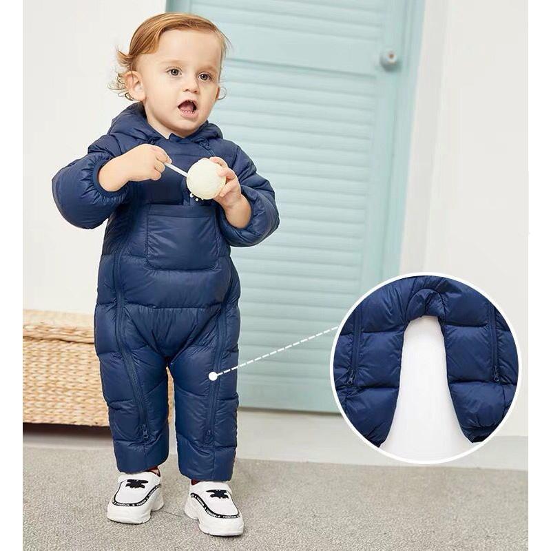 Infant Jumpsuits, Down Jackets, Baby Outing Clothes, Climbing Clothes White Duck Down To Keep Warm