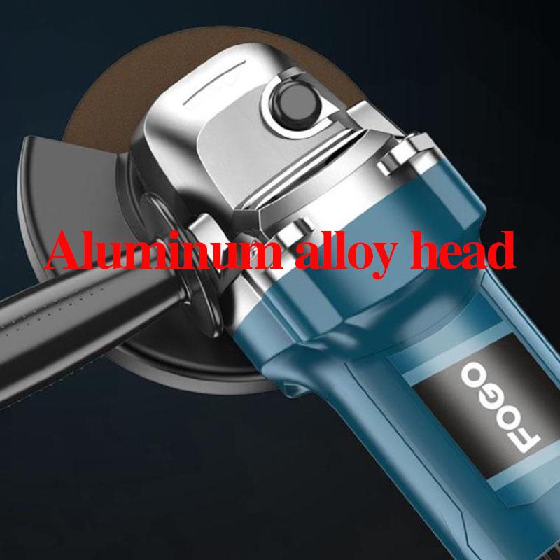 1600W Blue Knight Home Angle Grinder Deluxe Set Handheld Polisher Cutter Multi-function Electric Grinder