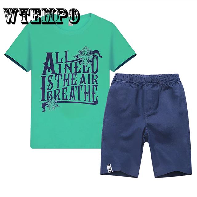 Summer Baby Boys Girls Clothes Sets Short Sleeve T-shirt Tops+Shorts Casual Outfits