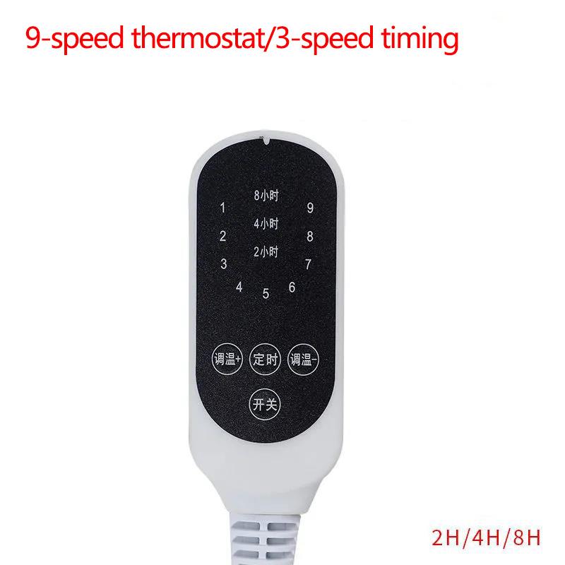 9-speed Adjustable Car Electric Blanket Timer Heater Winter Heating Cushion Electric Mattress for Car Truck RV SUV