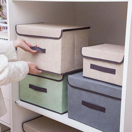 Folding Storage Box Storage Tangible Cover Dust Storage Box Large Size Clothing Storage Box