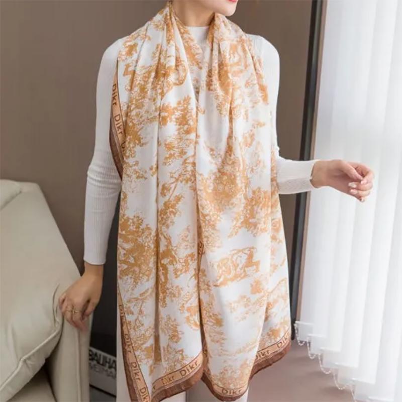 Scarf Tide Shawl Women's Winter Jungle Wild Autumn and Winter Warmth Korean Cotton and Linen Scarf