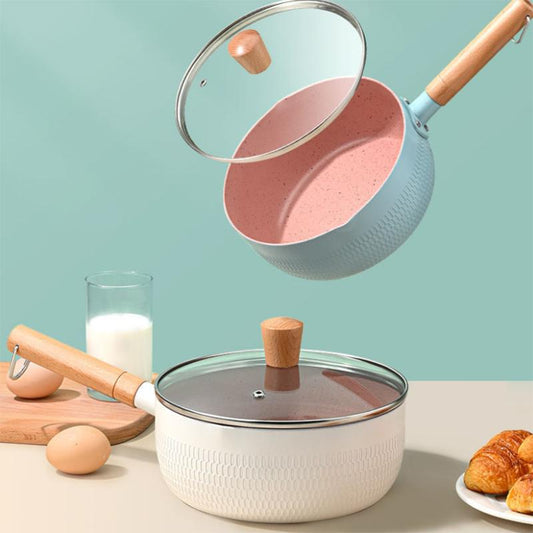 Japanese-style Snow Pan, Small Milk Pot, Non-stick Pot, Noodles, Instant Noodle Pot, Small Boiling Pot, Small Soup Pot, Household Gas Stove