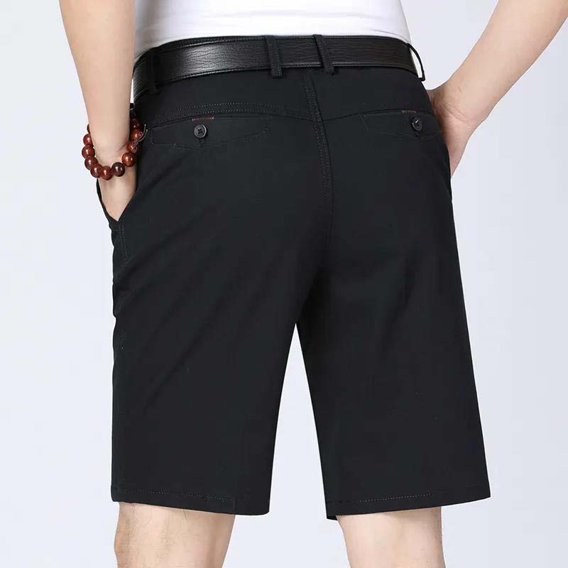 100% Cotton Shorts Summer Thin Section Straight Loose Casual Men's Shorts Middle-aged and Elderly Five-point Pants (2 pieces)