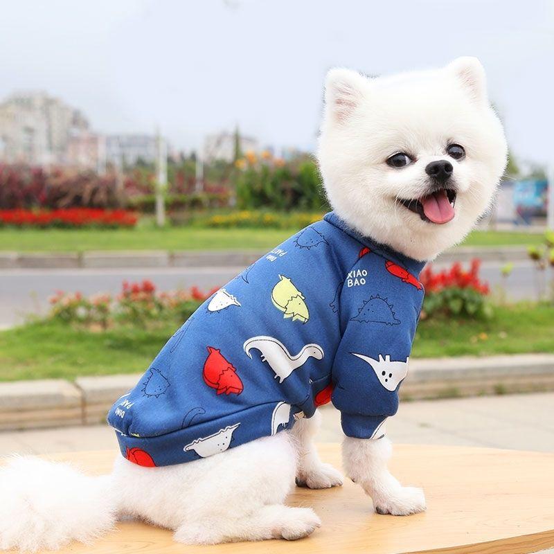 Pet Dog Costume Cute Animal Printed Pet Coat Soft Pullover Dog Shirt Jacket Sweatshirt Cat Sweater Pets Clothing Outfit Puppy Cartoon Outwear