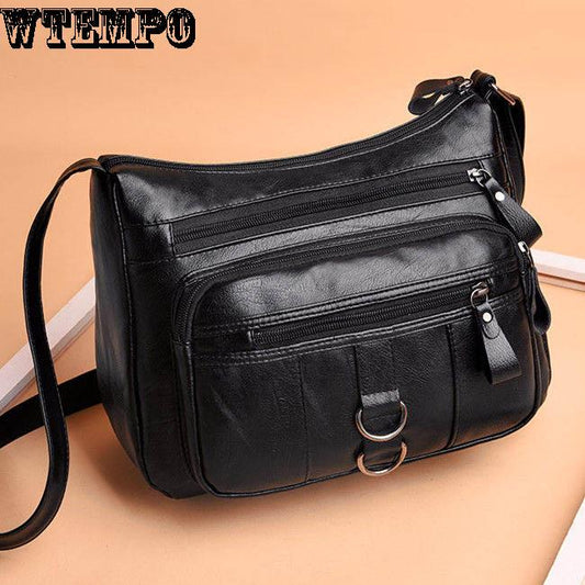 Shoulder Messenger Bag Chain Bag Women's Bag Soft Leather Bag Fashion Wild Trend