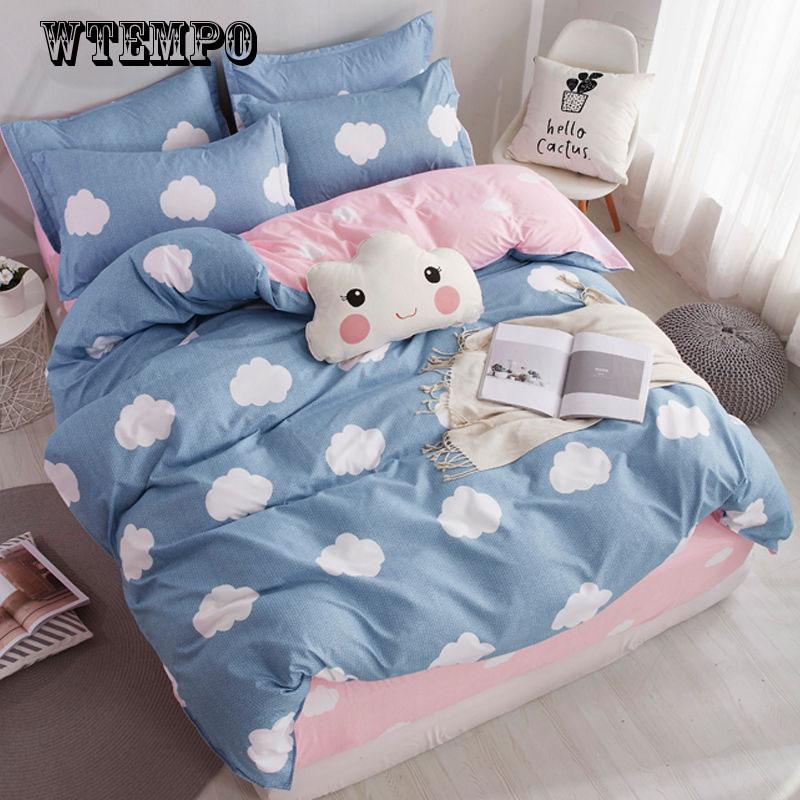 Pillowcase Duvet Cover Set  Printing Bedding Sets Queen Double Full Twin Size Duvet Cover