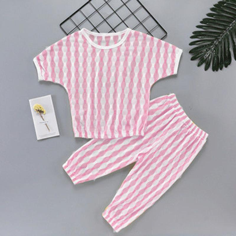 Boys and Girls Clothes Summer Short-sleeved T-shirt Shorts Children's Comfortable Children's Clothing Tide Suit