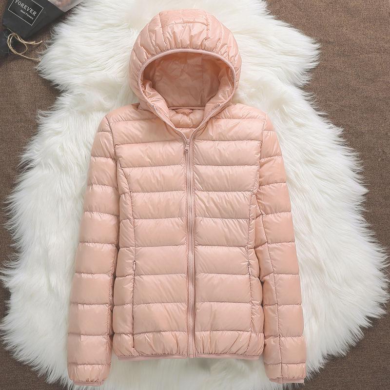 Autumn and Winter Women's Down Jacket Lightweight Hooded Women's Jacket