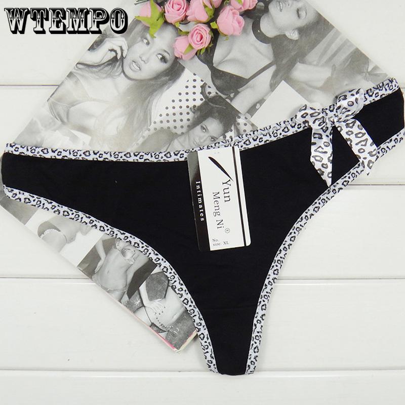 6 Pcs/Lot Brand Sexy Women Cotton G-String Thongs Low Waist Panties Ladies' Seamless Underwear