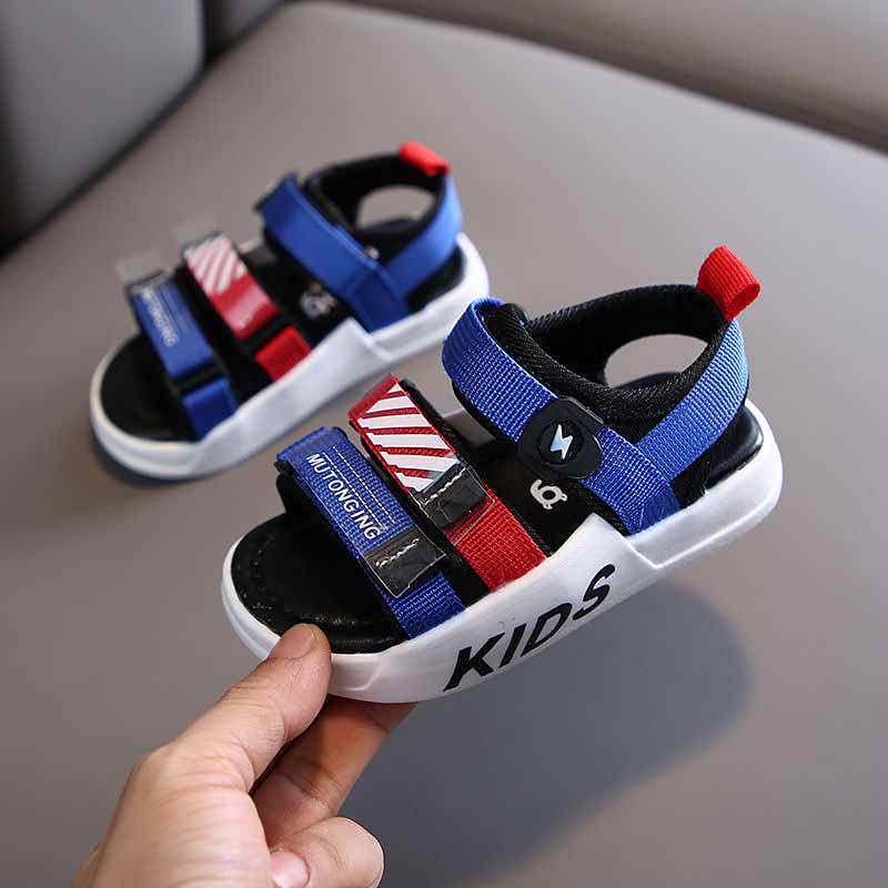 Size 21-30 Child Sneakers Beach Sandals Kids Canvas Breathable Shockproof Basketball Shoes Lightweight Running Shoes Comfortable Deodorant Skate Shoes