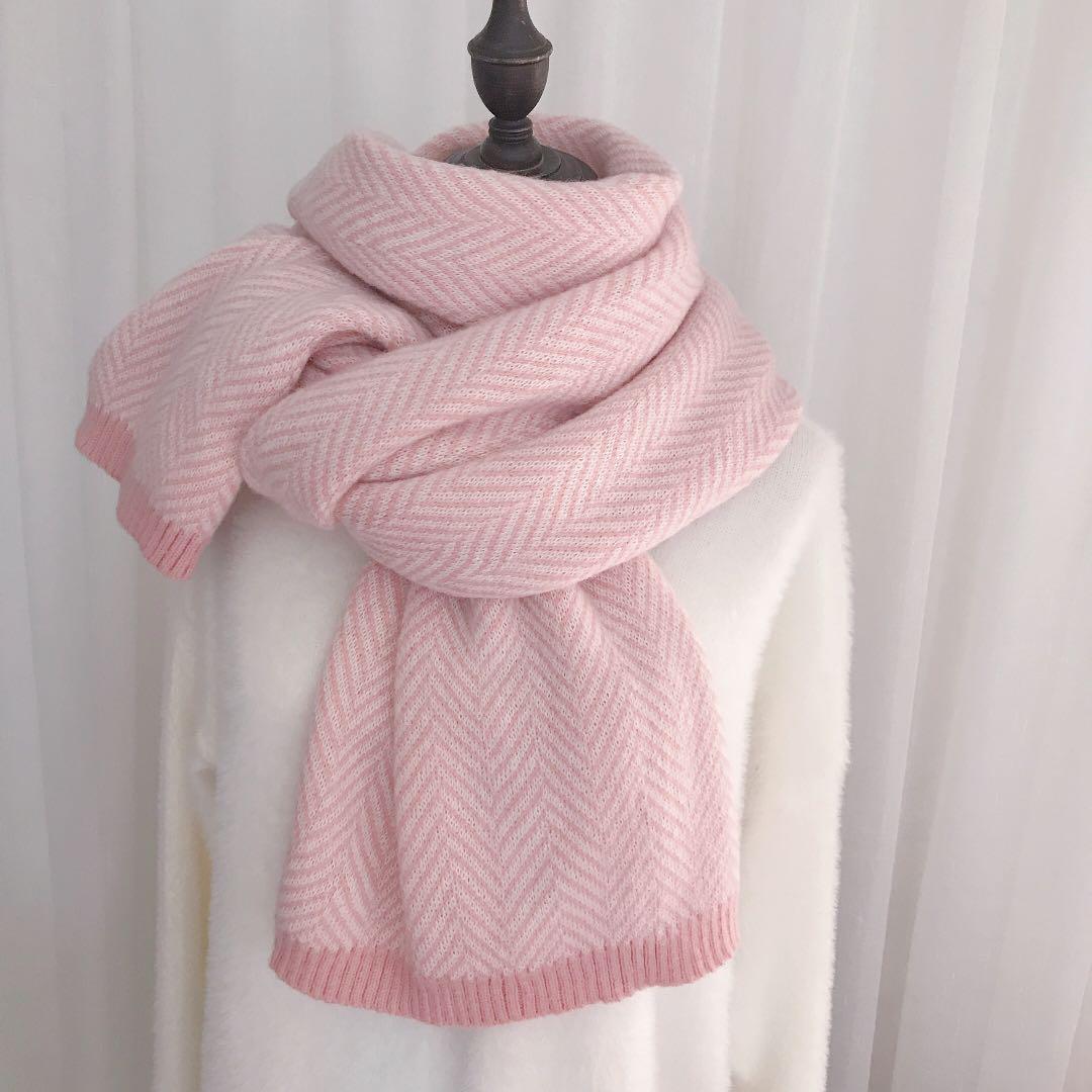 Winter Scarf For Women Warm Knitted Scarf Comfortable Luxury Brand Scarves