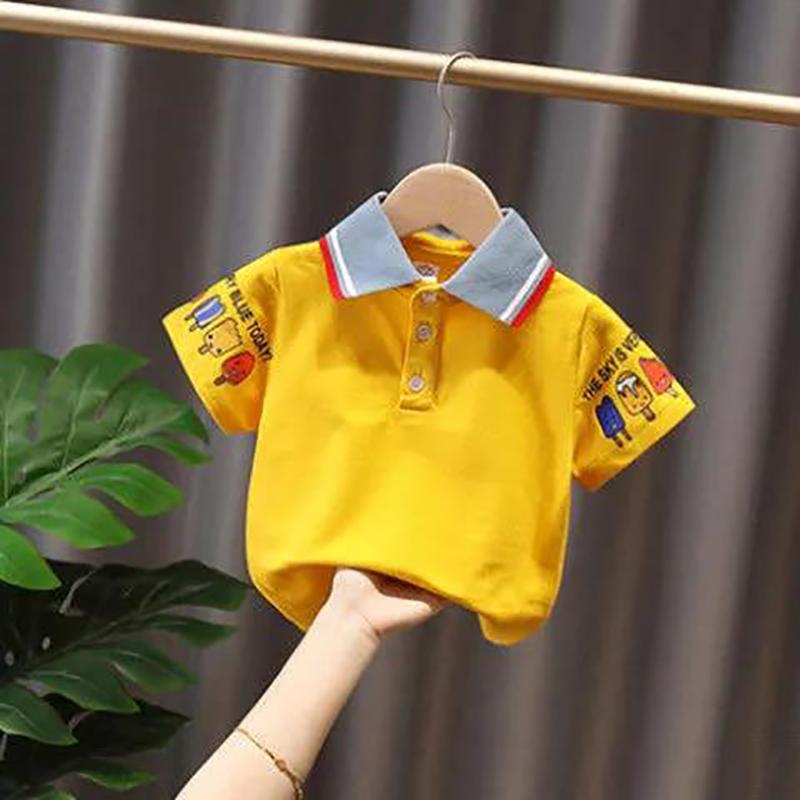 Boys Summer Suits Children's Handsome Trendy Boys By Summer Short-sleeved Tops