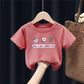 Summer Kids Cute Printing T Shirts Short Sleeve Tops Korean Style O-neck Loose T Shirts For Children Girls