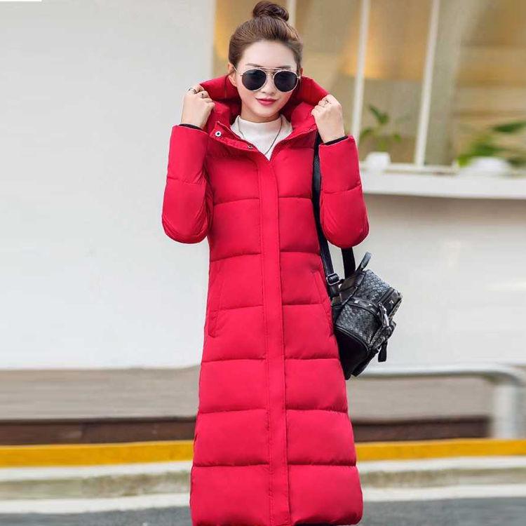 Women Winter Coat  Plus Size Hooded Fashion Warm Women's Down Jacket Biological-Down Elegant Parkas