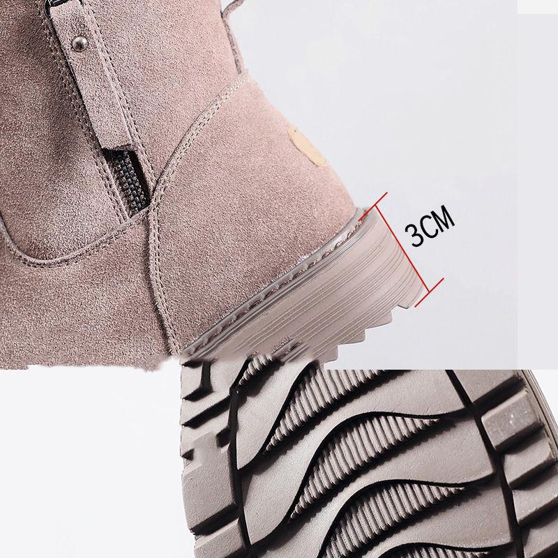 Pair of  Boots Snow Boots Female Ankle Boots Winter Cotton Boots Tassels Martin Boots Cotton Shoes