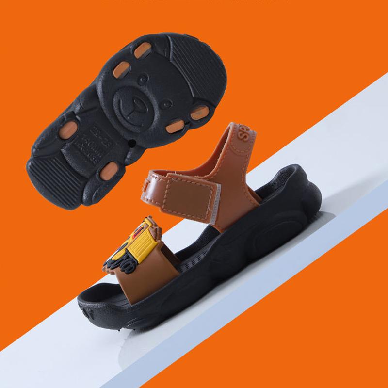 2021 Summer Boys Sandals Kid Sandals Children Shoes Cut-outs Rubber School Shoes Breathable Open Toe Casual Boy Sandal