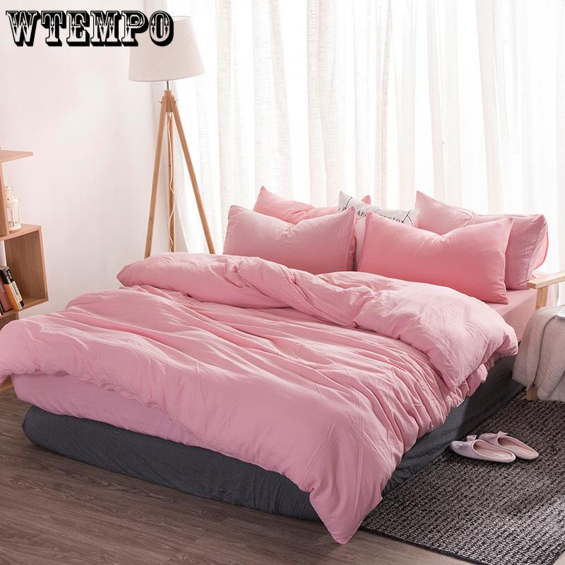 4pcs Bedding Set Sheet Set Knitted Textile Cotton Comfort Duvet Cover Set Quilt Cover