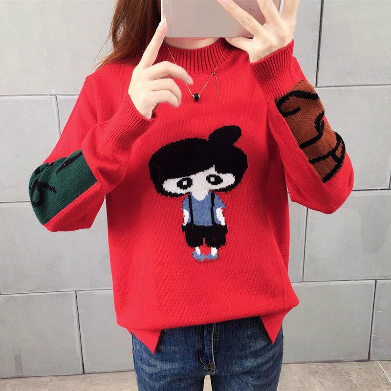 Bottoming Shirt Warm Long Sleeve High Collar Sweater Knitting Sweater Women's Autumn and Winter