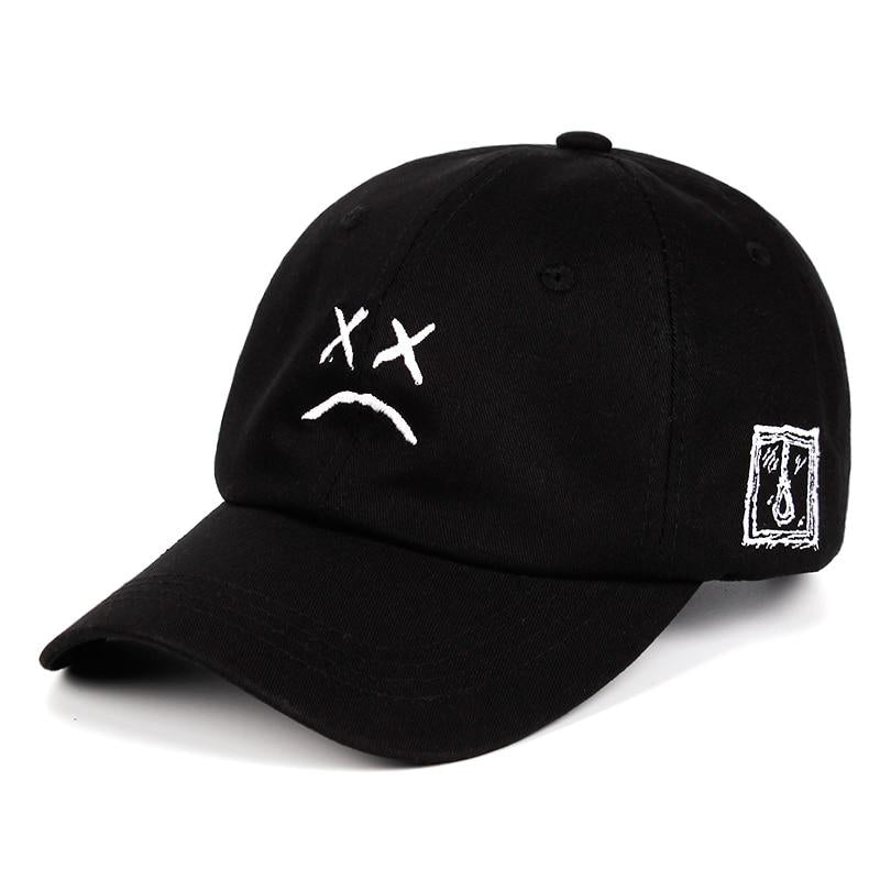 WTEMPO Wtempo Wtempolil Peep Sad Face Dad Hat Embroidery 100 %Cotton Baseball Cap Hat Xxxtentacion H