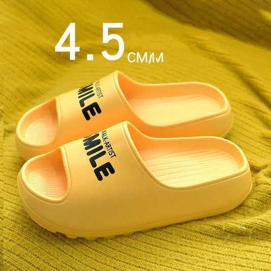 Thick-soled Sandals and Slippers Wear Household Deodorant and Non-slip Bathroom Mute Indoor Soft-bottomed Slippers Comfortable and Lightweight