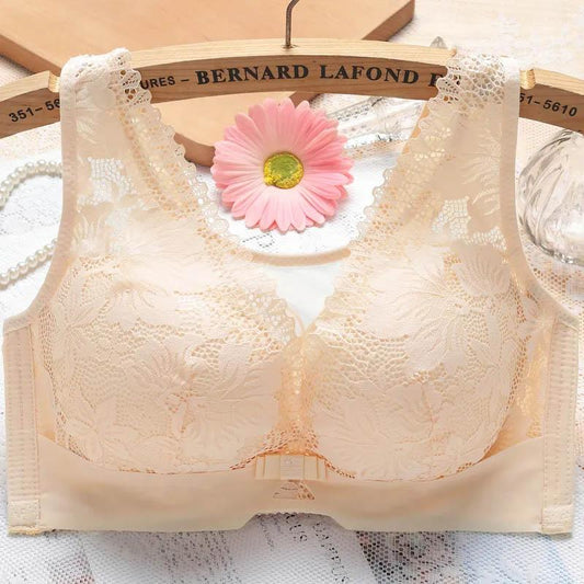 Underwear Women's Lightweight Thin Breathable Bra Anti-sagging Gathered Tube Top Anti-glare Large Size No Steel Ring No Restraint Bra