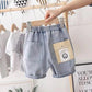 Children's Pants Summer Boys Casual Boys' Summer Shorts Children's Jeans Capris Korean Elastic Waist Pants