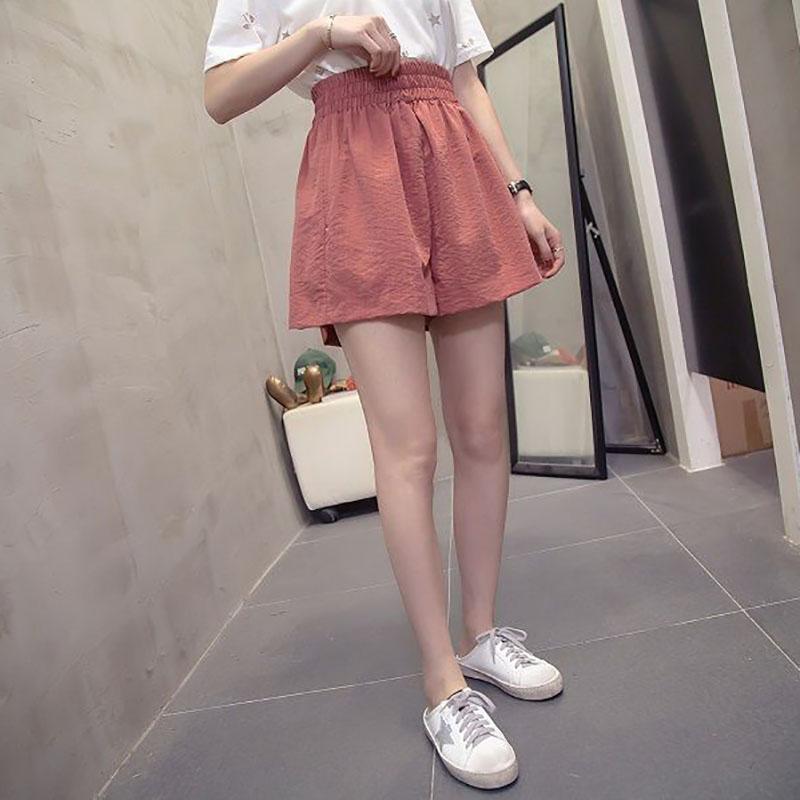 200 Kg Can Wear Large Size Wide-leg Shorts Female Summer Loose High-waist Shorts Female Students Casual All-match Pants