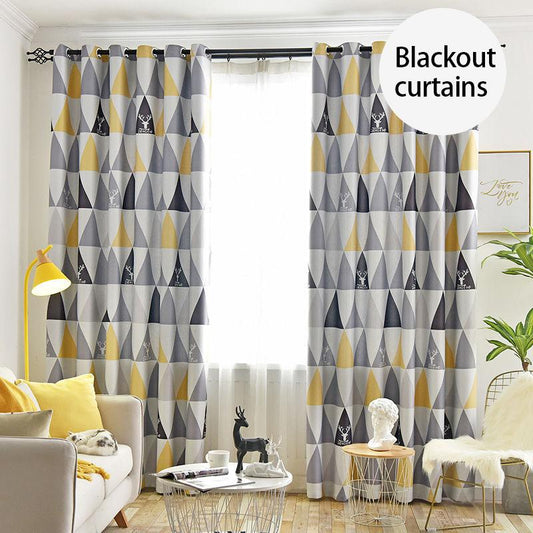 Living Room Bedroom Curtains Simple Modern Style Shading Curtains Rental Curtains