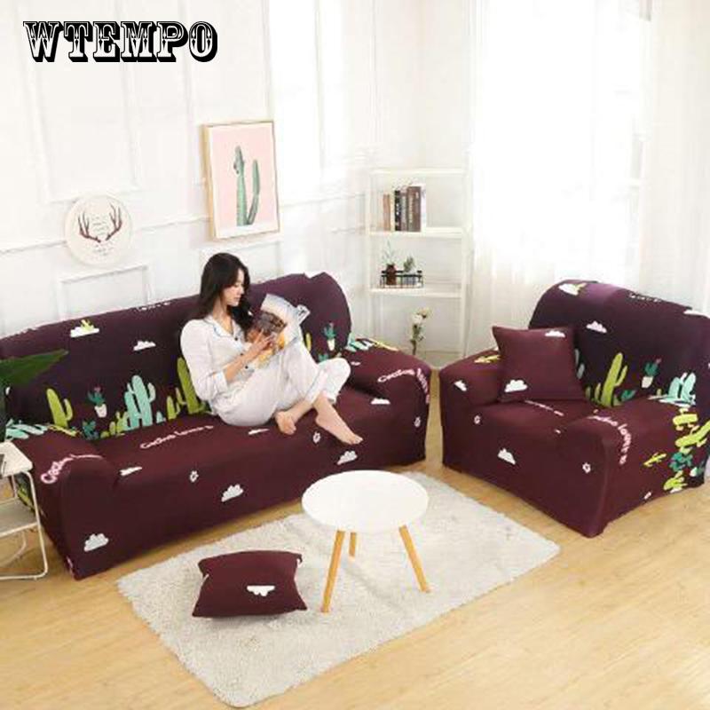 Sofa Cover Cloth Art Spandex Stretch Slipcover 1/2/3/4 Seaters Non-slip Sofa Cover