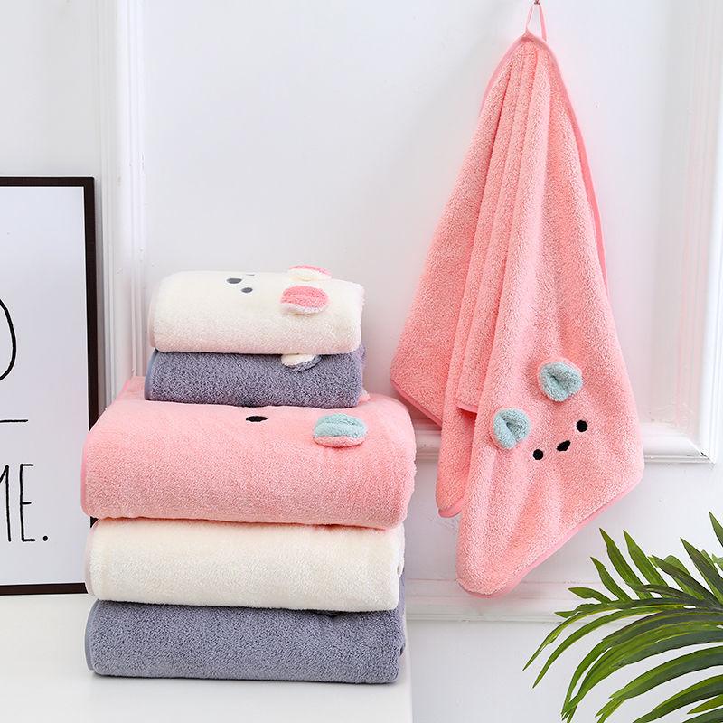 Bath Towels Pure Cotton Adult Bath Towels Absorbent and Non-linting Bath Towels Female Bath Towels Household Towels Skin-friendly and Soft