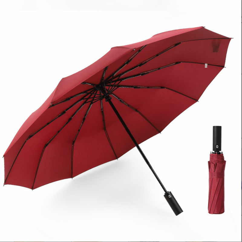 Fully Automatic Umbrella for Men and Women Folding Sunshade Large Double Sun and Rain Dual-use Oversized Sun Umbrella