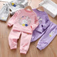 Female Baby Set Spring and Autumn Children Casual Children's Wear Sweater Pants Two-piece Set