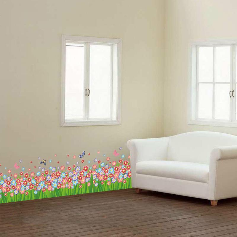 Baseboard wall stickers bedroom living room kindergarten children room corner stickers decorative