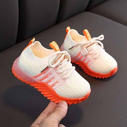 21-30 Summer Child Sneakers Kids Breathable Non-slip Basketball Shoes Lightweight Running Shoes Comfortable Deodorant Girls Shoes with Light