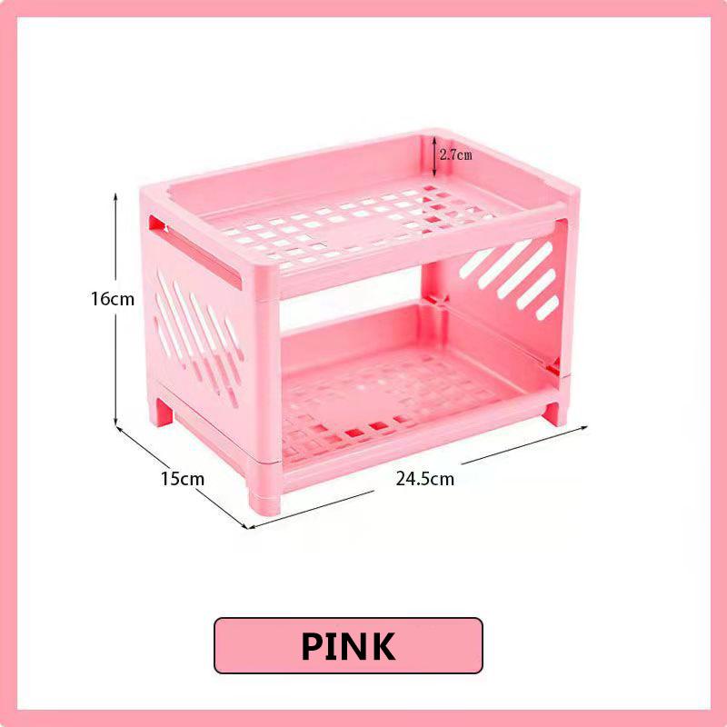 Tabletop Storage Rack Cosmetics Storage Rack Desk Organizer Rack Snack Sundries Storage Box Home Kitchen Drain Rack Home Organizer Rack