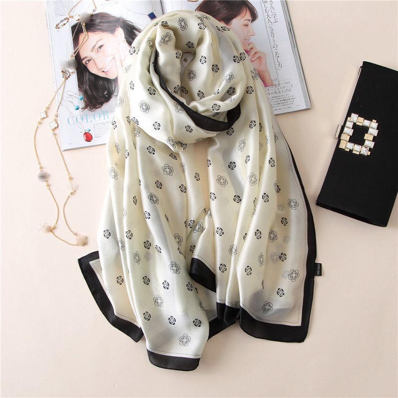 Autumn and Winter All-match Shawl Ladies Silk Scarf Women Variety Scarf Long Warm Silk Gauze Women Summer Sunscreen Shawl