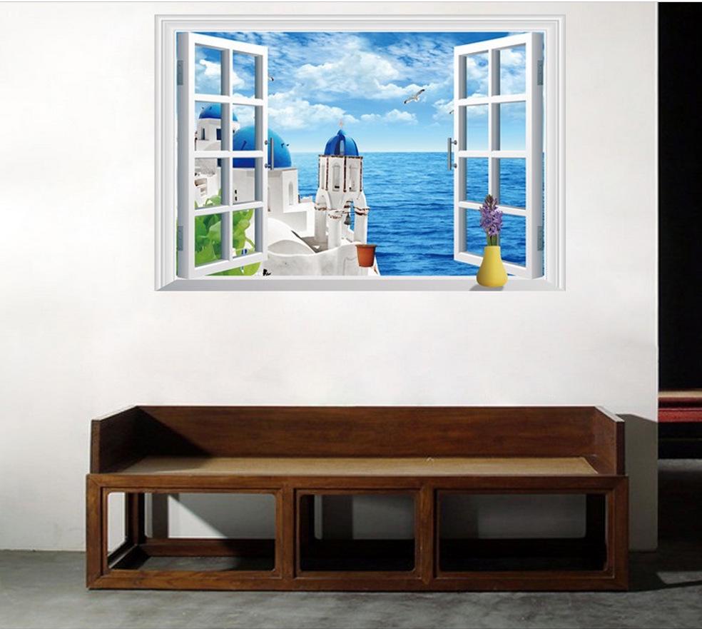 [Aegean Sea] Wall Sticker The third generation removable wall sticker PVC transparent film