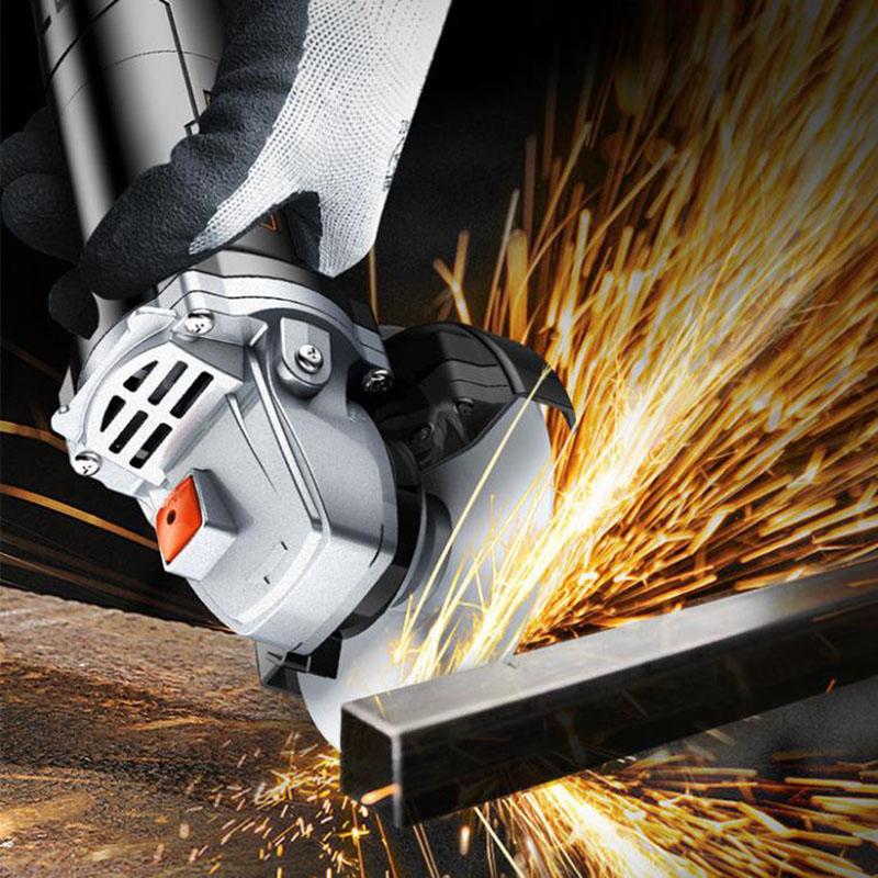 1350W 13000RPM Household Black Warrior Angle Grinder Set Multi-function Electric Grinder Wire Cutter Polisher