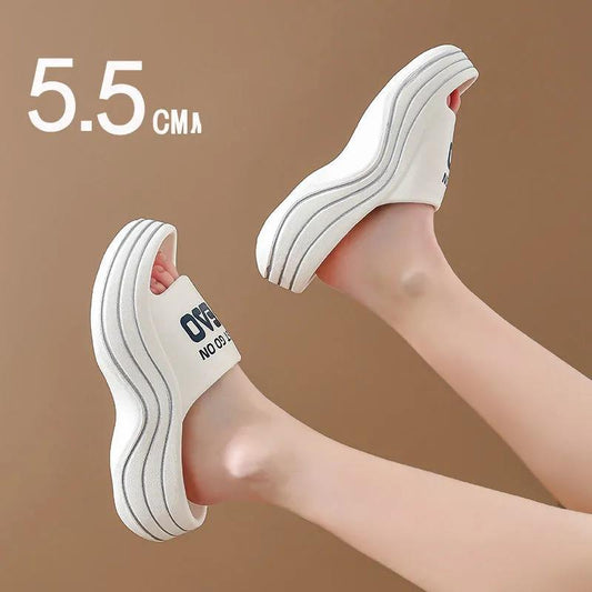 Step on Shit Feeling Thickened Bottom Sandals and Slippers Women Wear Household Deodorant Non-slip Bathroom Mute Indoor Soft Bottom Slippers