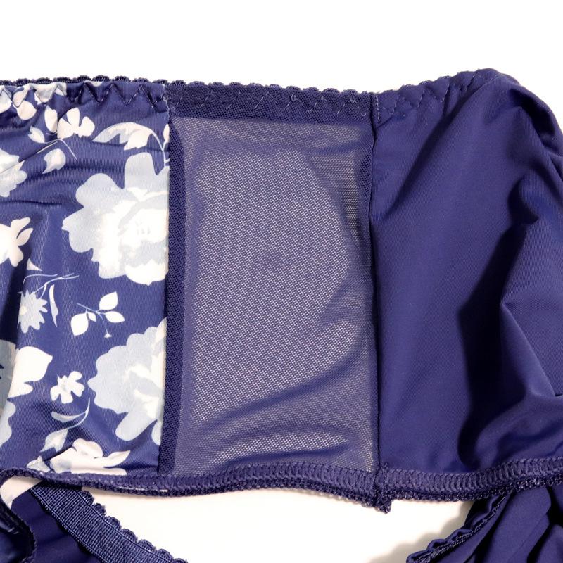 4Pcs Spring/Summer Sexy Lace Printed Panties Plus Size Ladies Briefs High Waist Plus Size Mommy Pants L-5XL