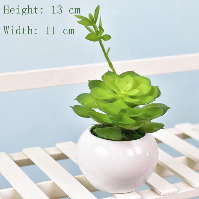 Mini Potted Ornaments Creative Simulation Succulents Bonsai Ceramic Pots Succulent Desktop Decorations