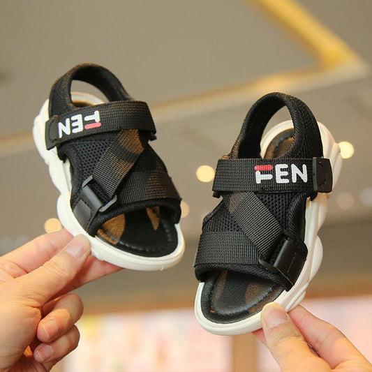 Children's Sandals Summer Boys Casual Beach Shoes Girls Bear Shoes Soft Sole Baby Shoes