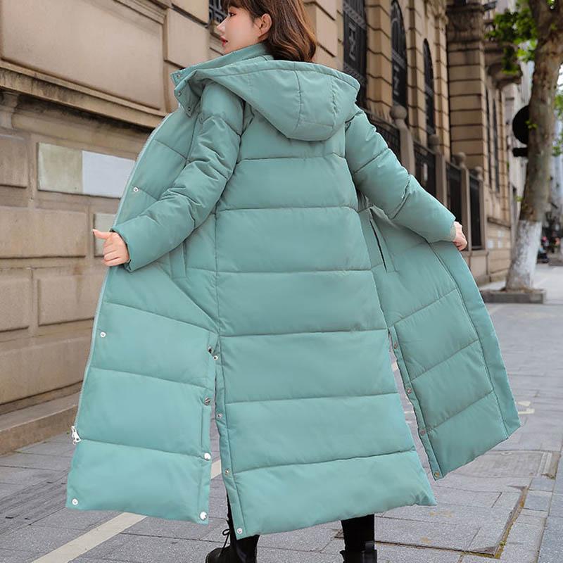 Down Padded Jacket Women's Long Padded Jacket Winter Loose Student Cotton Clothes Jacket Trend