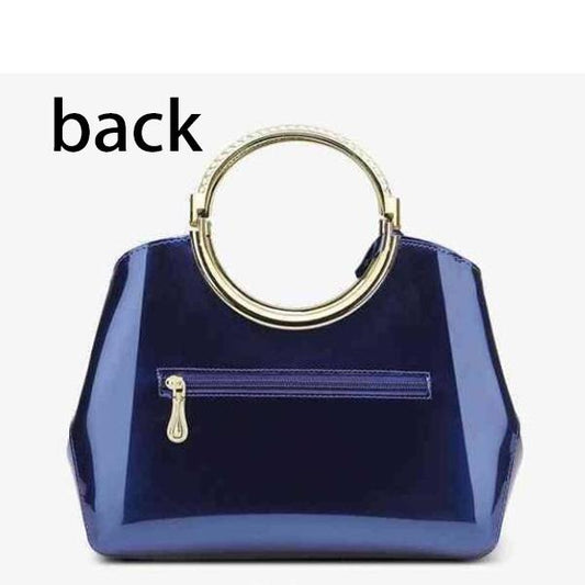 Woman bag Patent leather bag Big capacity European and American style Shoulder Handbag Trendy wild