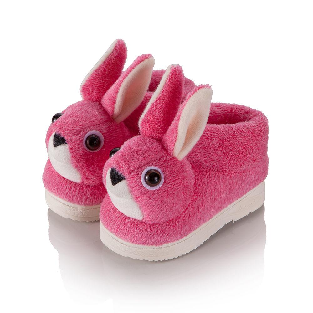 Winter Children's Cotton Slippers Cute Cartoon Thick Warm Shoes Boys and Girls Home Fur Slippers