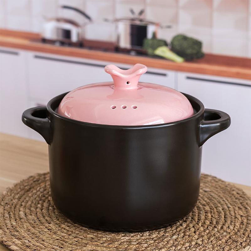 Casserole Stew Pot Soup Household High Temperature Resistant Ceramic Pot Complementary Food Small Casserole Stone Pot