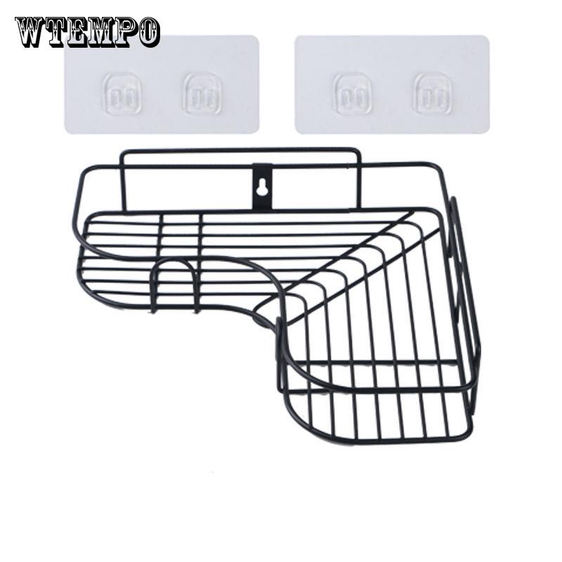 Bathroom Kitchen Shelf Triangular Shower Kitchen Corner Organiser Rack Shelves Basket Hanger Holder