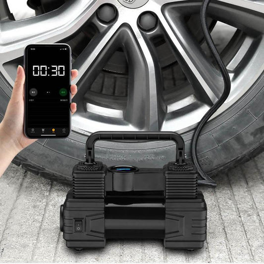 Wireless Car Air Pump 12v High-power Car Tire Air Pump Tube Car Home Dual-purpose Multi-function Inflating Tool Digital Display Screen