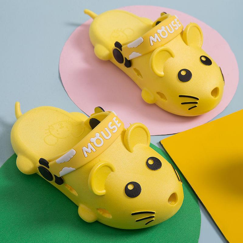 Children's Slippers Summer Cute Cartoon Students Non-slip Home Furnishings Small Medium and Big Children Soft Bottom Male Indoor Parent-child Slippers